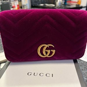 Gucci Velvet GG Marmont Mini